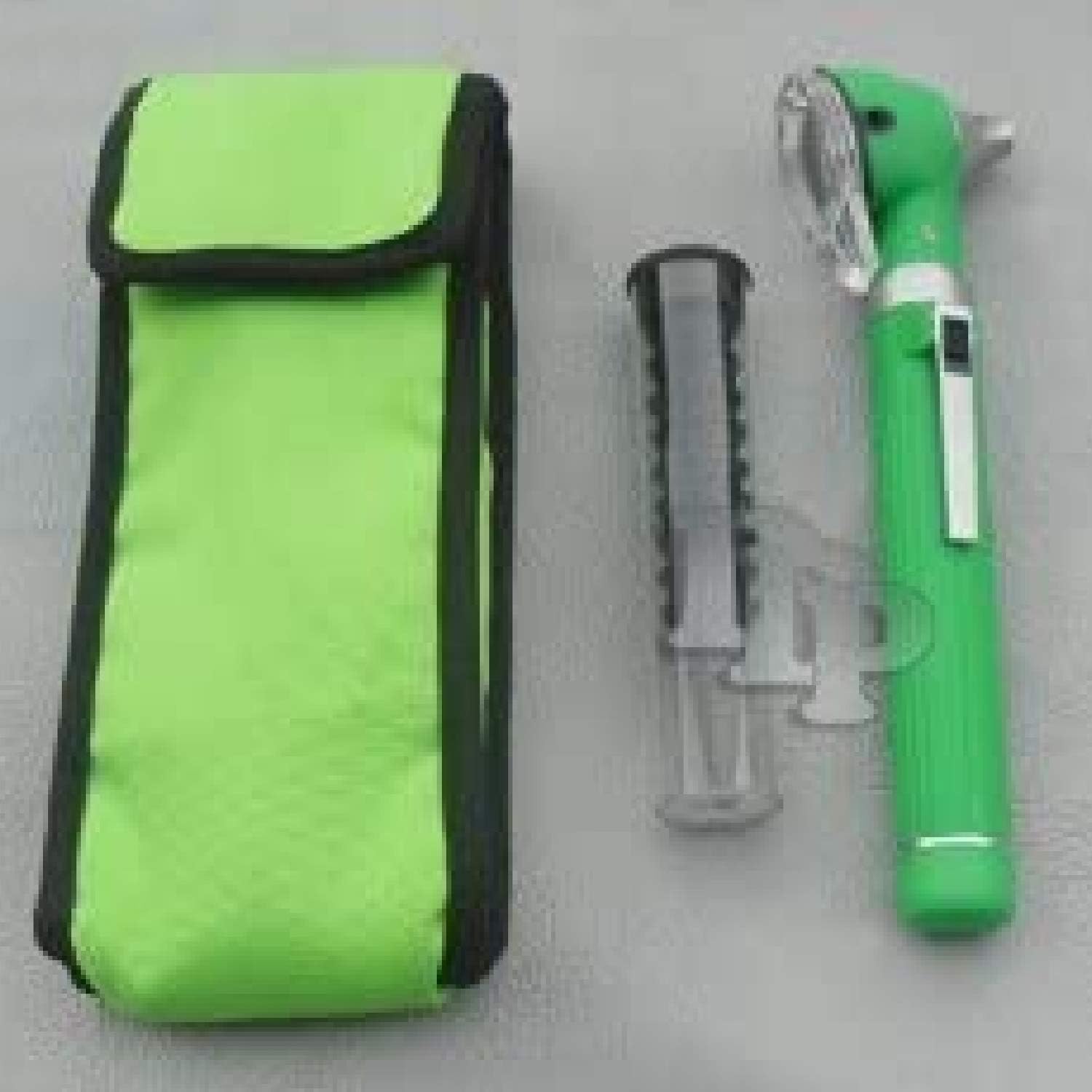 FiberOptic Mini otoscopio color verde (Set) de diagnóstico DDP Inc