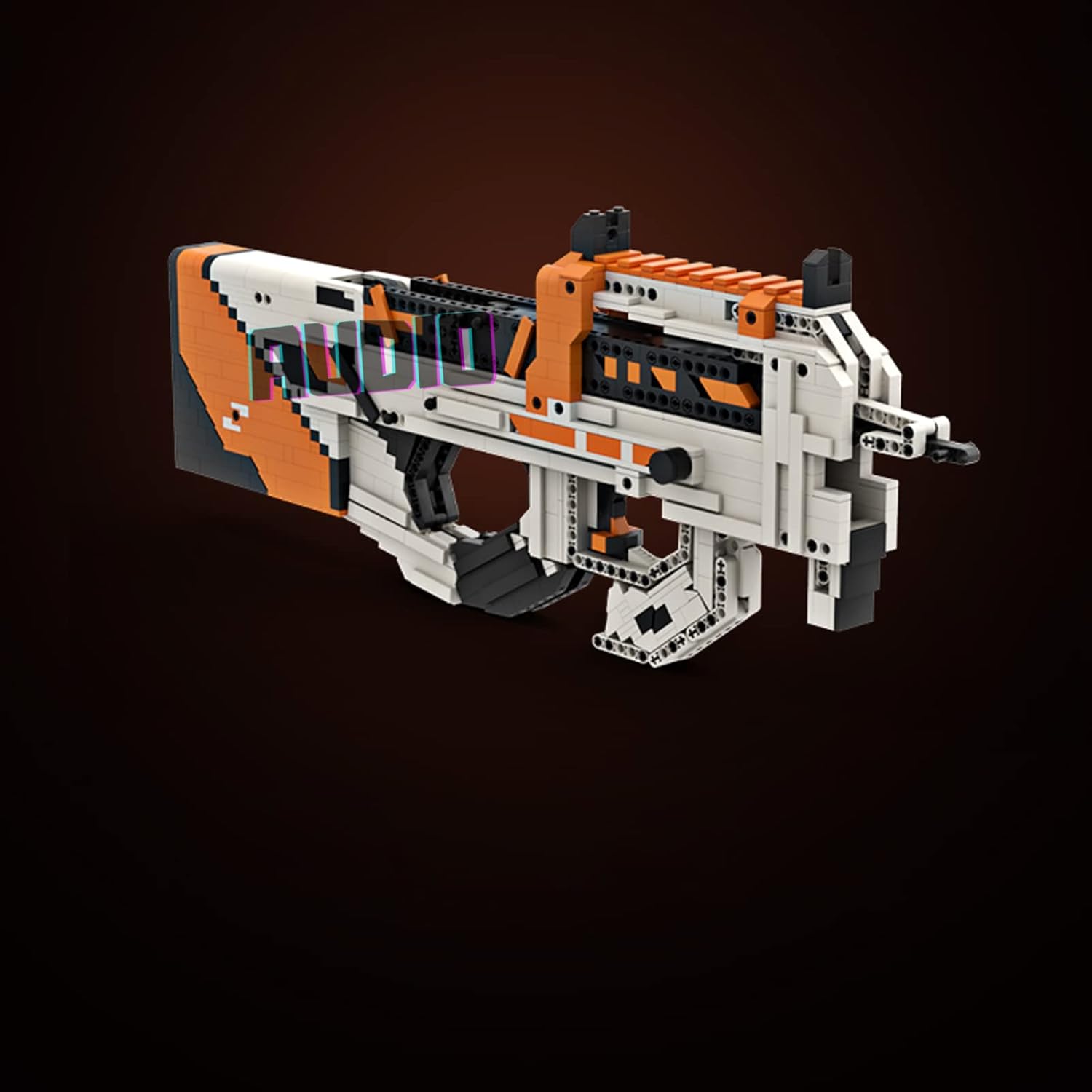Audio Technics – Bloque de construcción de juguete de disparo simulado, modelo de juguete de disparo Technics P90, compatible con Lego Technic, más