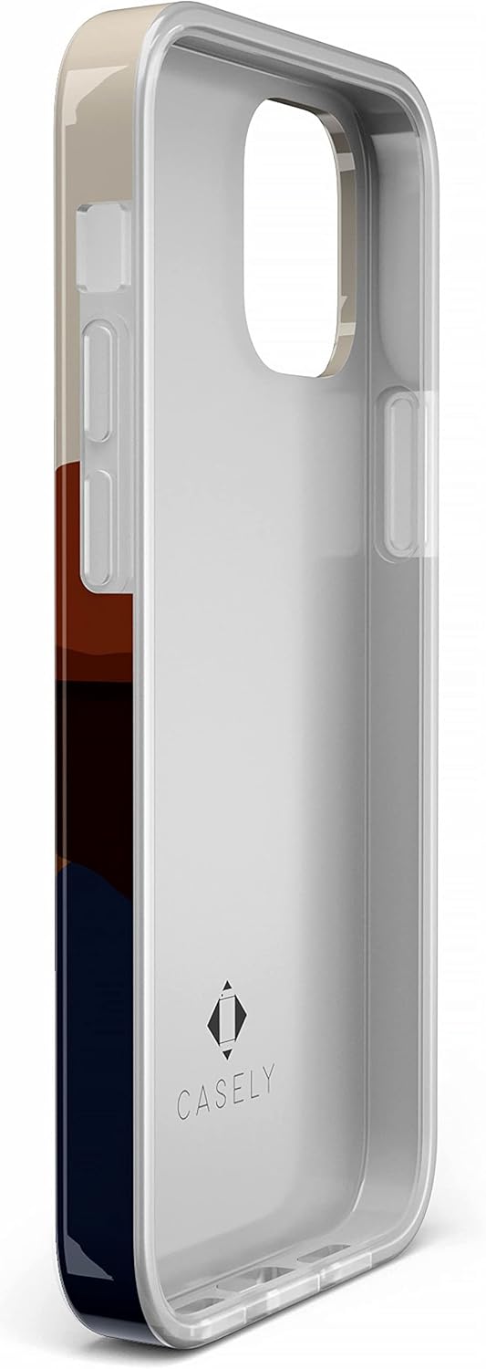 Casely Funda para iPhone 11  Los opuestos se atraen  Funda de montaña de bloque de color de día y noche