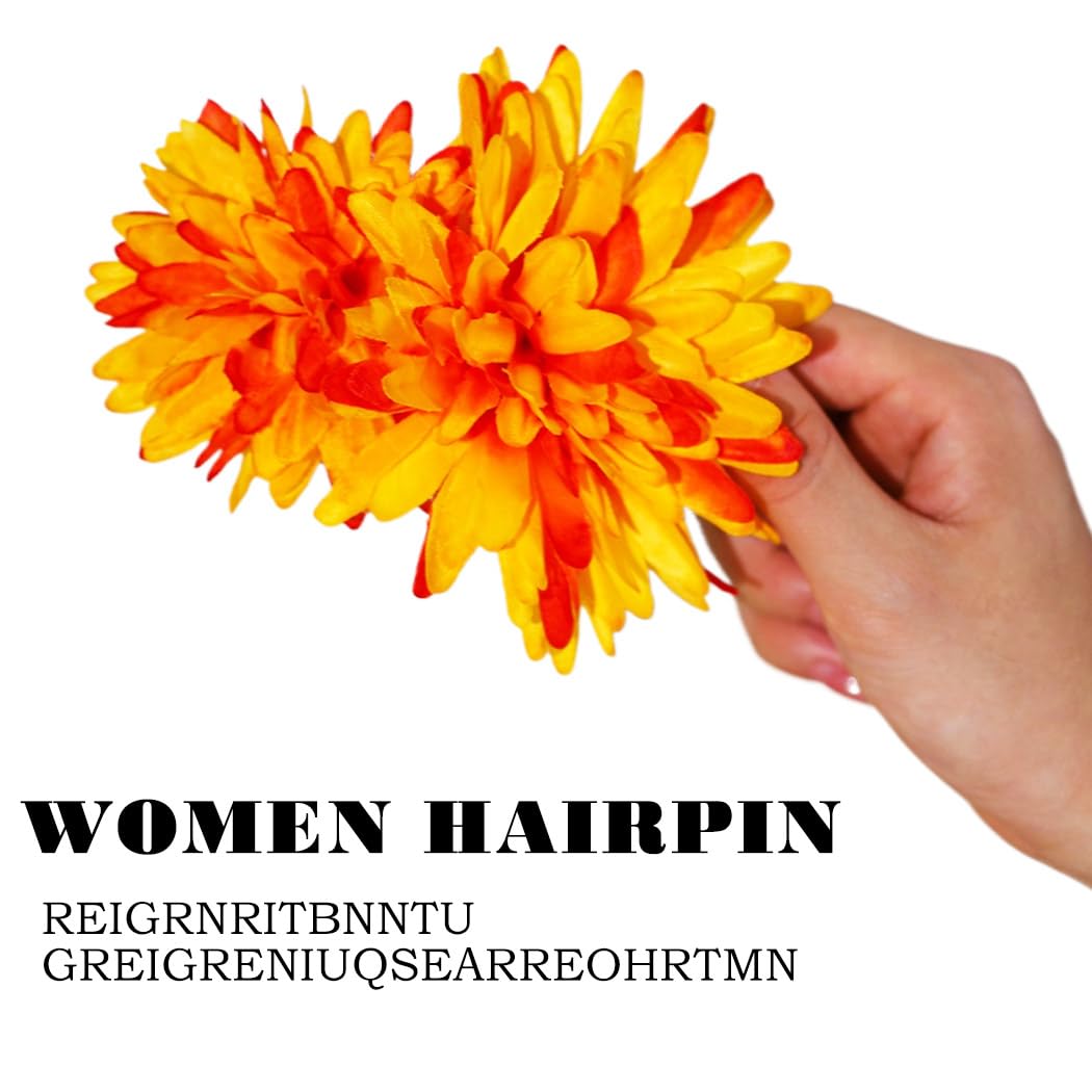 Pinzas para el cabello de flores, color rojo, grandes, floral, dalia, hawaiana, pasadores de pelo tropicales, accesorios para el cabello para mujer,