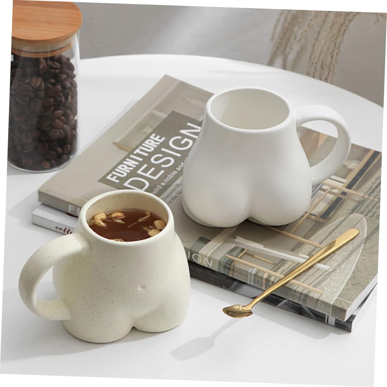 Housoutil Taza de viaje de café Expresso Taza de café Taza de capuchino Taza de leche de porcelana Taza de té de cerámica Taza de agua de cerámica