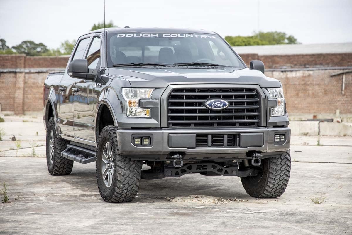 Rough Country Kit de luces antiniebla LED SpotFlood para Ford F-150-70865 2015-2017