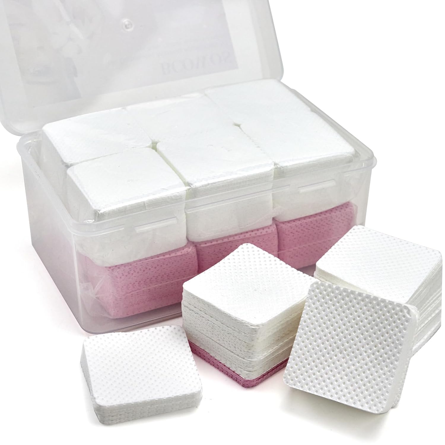 1080 toallitas de uñas sin pelusas, almohadillas no tejidas quitaesmalte de uñas, toallitas sin pelusas, toallitas suaves sin pelusa para uñas,