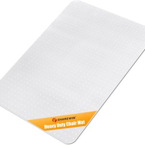 SHAREWIN Tapete para silla de oficina para alfombra, se envía plana, resistente protector antideslizante debajo del escritorio para suelos SHAREWIN Tapete para silla de oficina para alfombra, se envía plana, resistente protector antideslizante debajo del escritorio para suelos