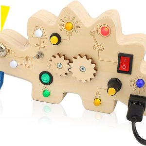 Montessori – Tablero de actividades de viaje de madera para bebés de 1, 2, 3, 4 años, aprendizaje temprano, dinosaurio de madera sensorial con Montessori – Tablero de actividades de viaje de madera para bebés de 1, 2, 3, 4 años, aprendizaje temprano, dinosaurio de madera sensorial con