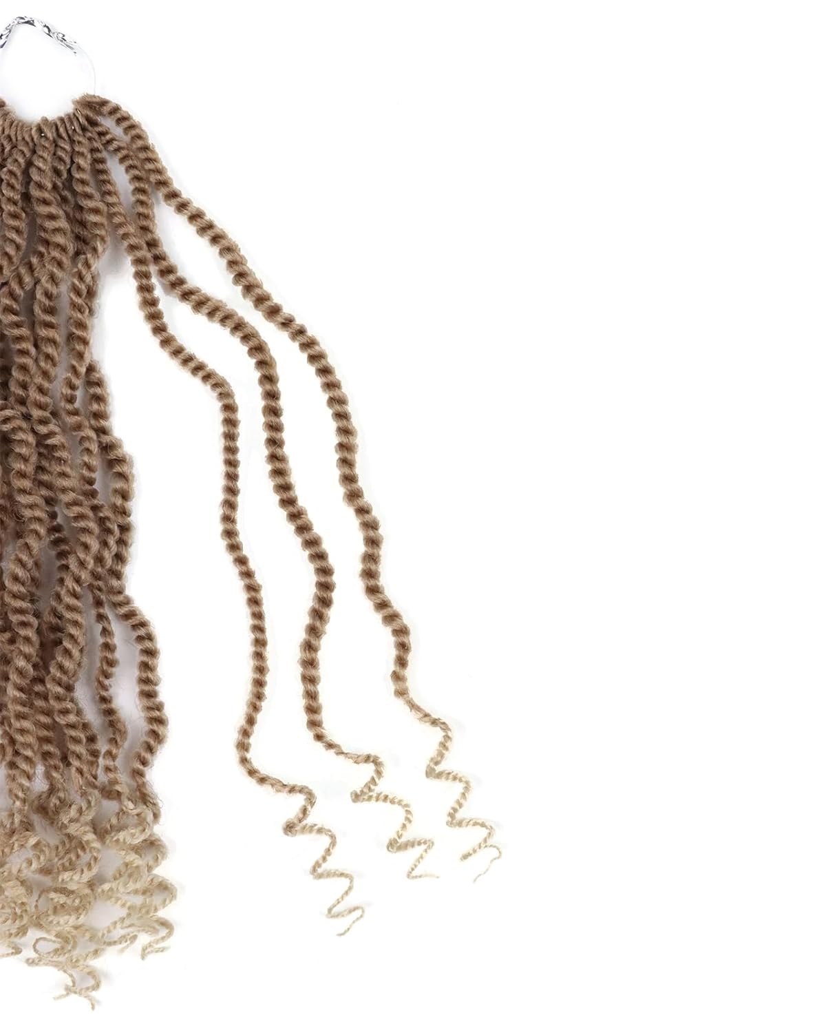 Cabello rubio de ganchillo para mujeres negras, cabello ondulado senegalés de 12 pulgadas, rizos de ganchillo corto preenlazados, 8 paquetes de