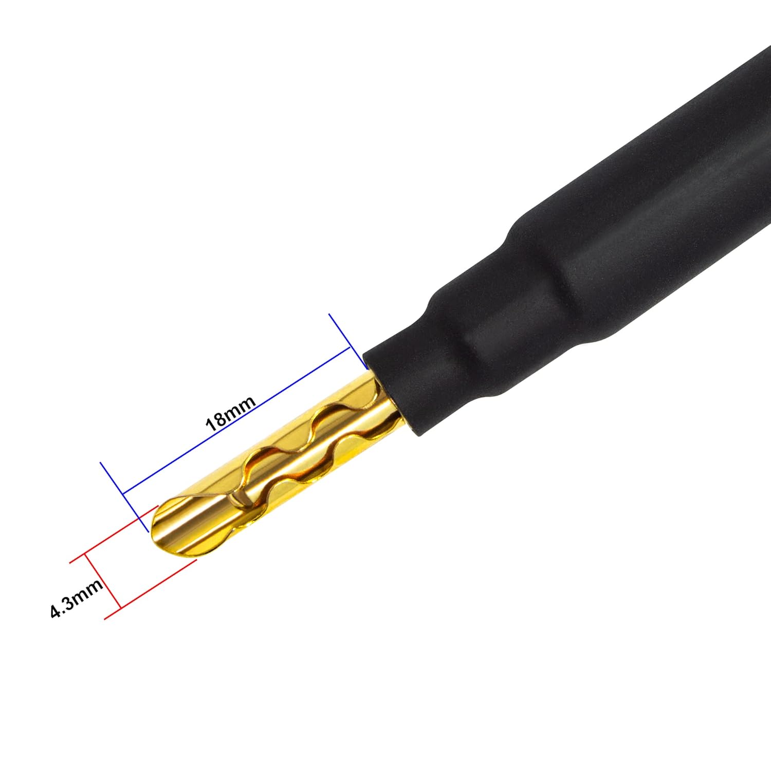 WORLDS BEST CABLES Canare 4S11 de 4 pies  Grado audiófilo  Cable de altavoz único HiFi Star-Quad Bi-Wire para canal central con conectores banana