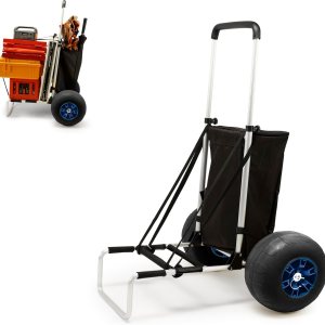 Carros de playa, ruedas grandes de 13 pulgadas, neumáticos de espuma sintética sólida para arena, carrito de arena plegable de carga de 165 libras y Carros de playa, ruedas grandes de 13 pulgadas, neumáticos de espuma sintética sólida para arena, carrito de arena plegable de carga de 165 libras y