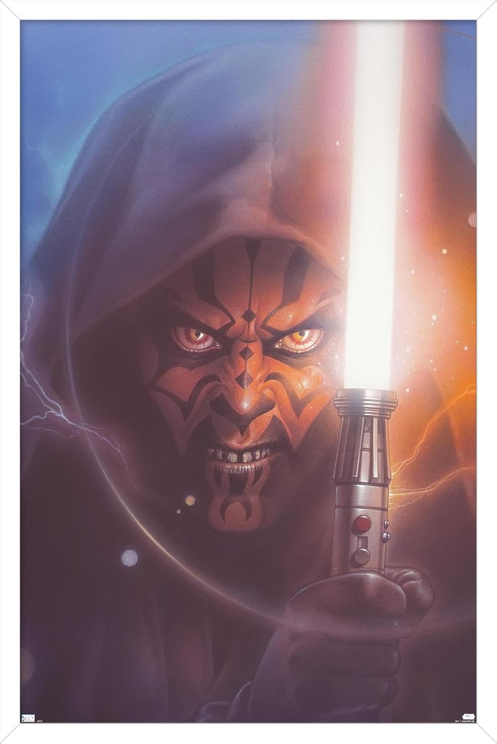 Trends International Star Wars The Phantom Menace – Póster de pared con sable de luz de Darth Maul