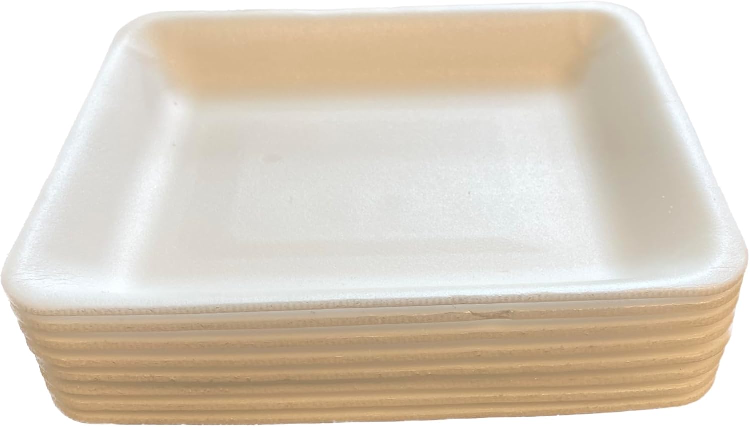 Crafts – Bandejas de espuma, bandeja de espuma blanca para carne, bandejas de mezcla de pintura y tinta, bandeja de alimentos, bandejas de impresión