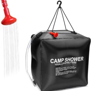 KIPIDA Bolsa de ducha solar para campamento, bolsa de ducha de calefacción solar de 10 galones40L con manguera extraíble y cabezal de ducha KIPIDA Bolsa de ducha solar para campamento, bolsa de ducha de calefacción solar de 10 galones40L con manguera extraíble y cabezal de ducha
