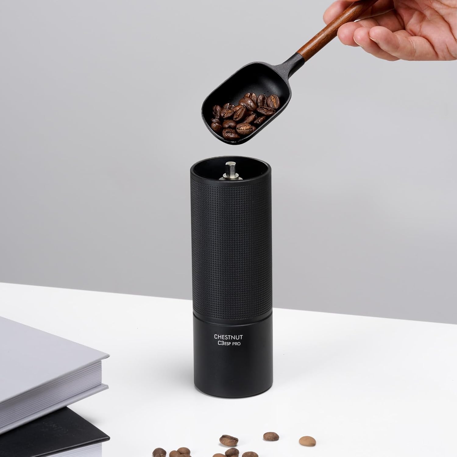 TIMEMORE Molinillo de café manual de acero inoxidable con mango plegable, color castaño C3 ESP PRO ajuste interno ajustable, doble posicionamiento