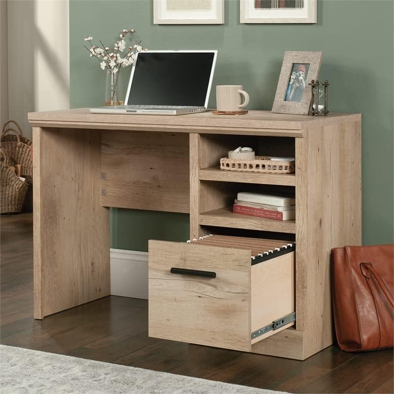 Sauder Aspen Post – Escritorio de madera con acabado de roble