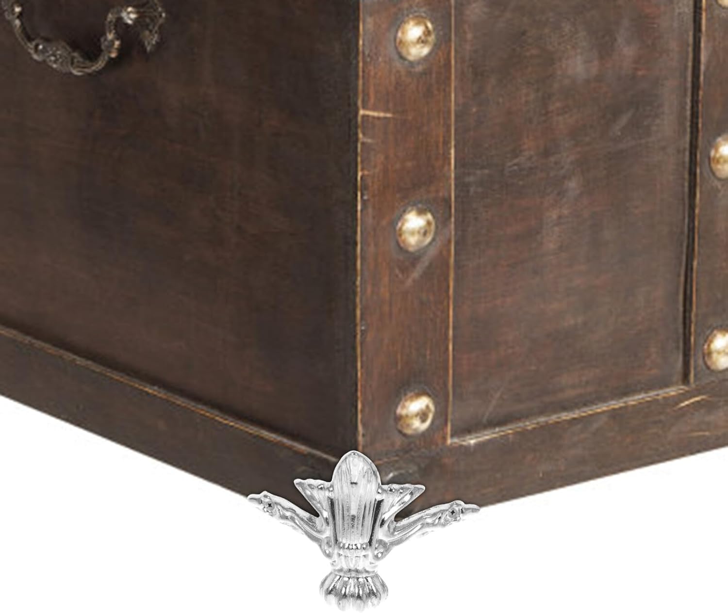 OSALADI Piernas de repuesto para muebles, 20 piezas, caja de pies antiguos, aleación de zinc, pan vintage