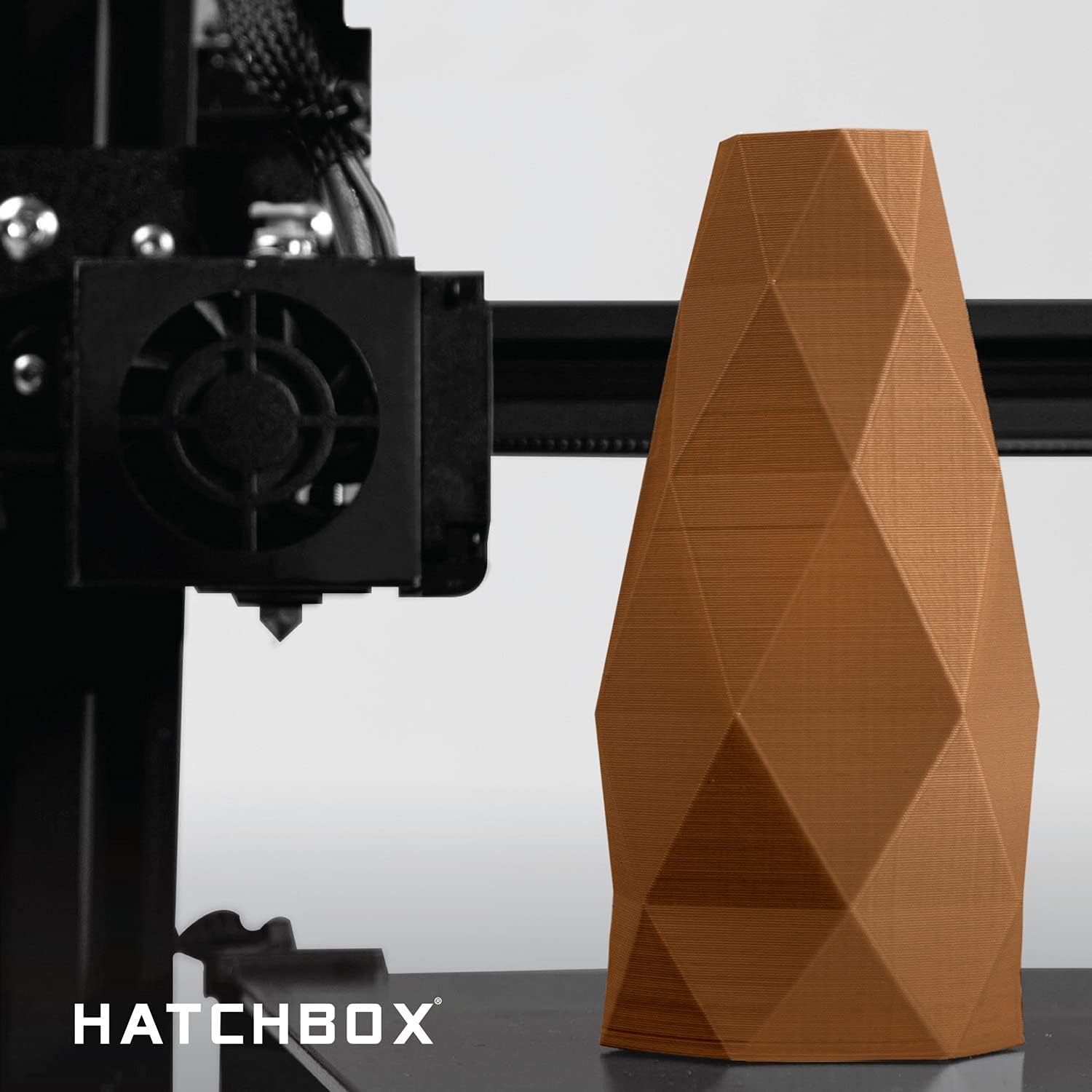HATCHBOX Filamento de impresora 3D PETG de cobre de 0.069 pulgadas, carrete de 2.2 libras, precisión dimensional +- 0.001 pulgadas, filamento de