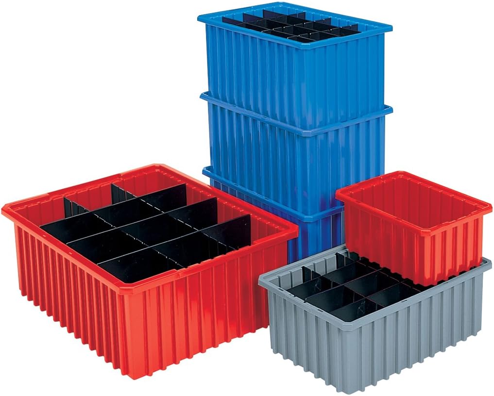 Akro-Mils 33105 Akro-Grid – Caja modular de plástico ranurada dividible apilable, (10-78 pulgadas de largo x 8-14 pulgadas de ancho x 5 pulgadas de