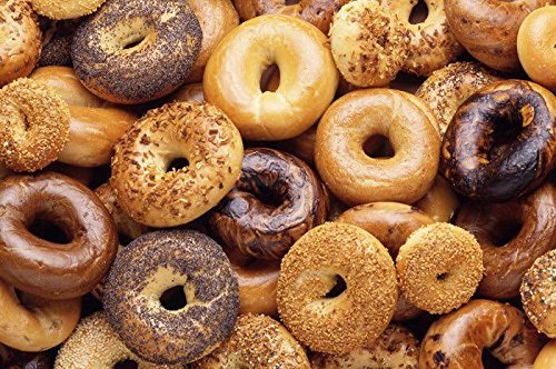 1800nycbagels Fresh New York City – 2 Docenas Surtido 6 Sésamo 6 Liso 6 Cebolla 6 Todo