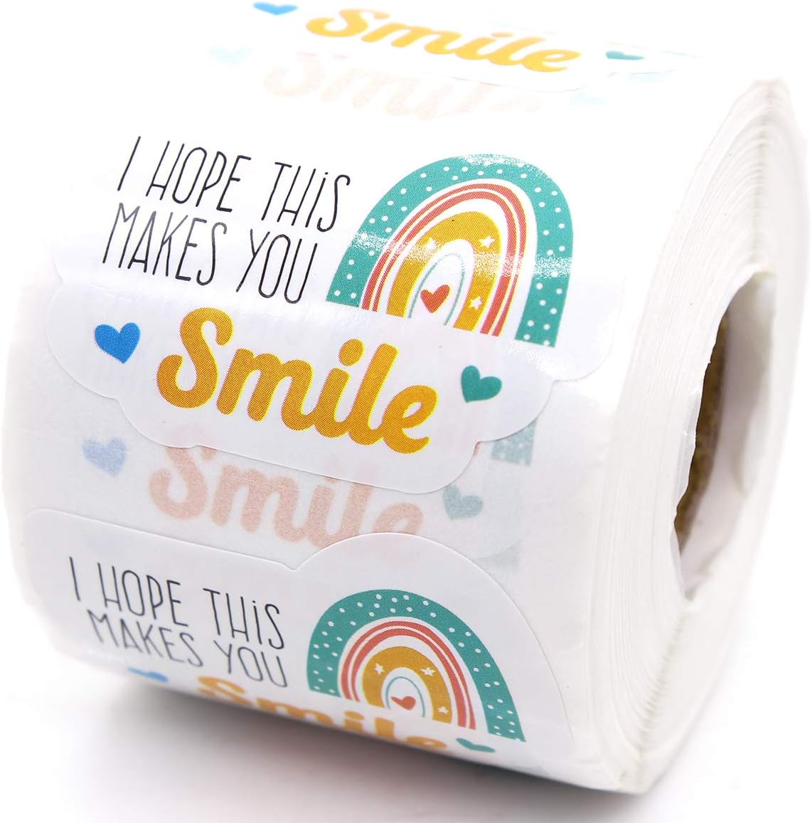 Enposmre Muminglong – Pegatina con texto en inglés “I Hope This Makes You Smile de 1.5 pulgadas, pegatina con diseño de arco iris, pegatina de