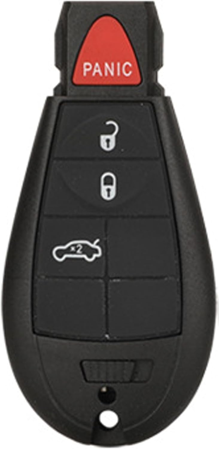 Repuesto para llavero remoto de entrada sin llave para Dodge Challenger Dodge Charger 2008-2010 Chrysler 300 (4 botones a)