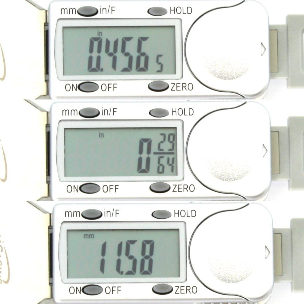 iGaging Medidor de profundidad digital electrónico de 0-4 “SnapDepth 0.0005 “pulgadasmétricofracciones de neumáticos