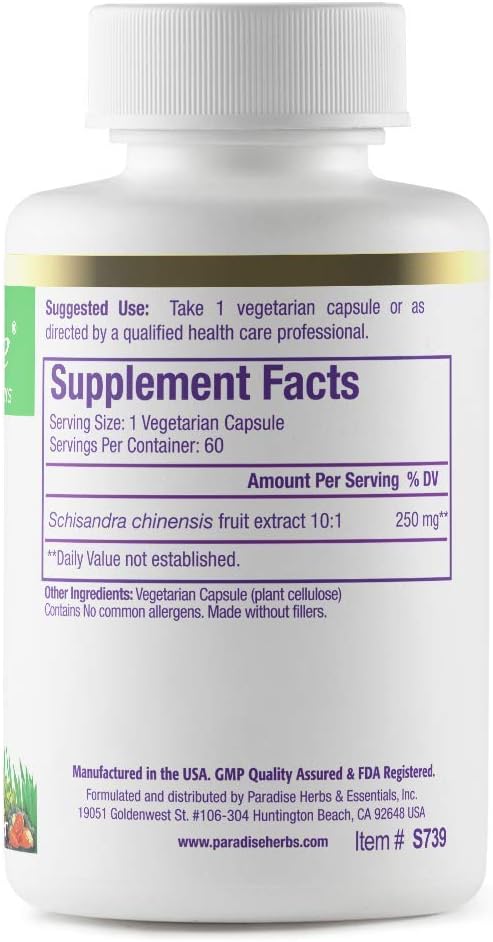 Paradise Schisandra – 100% extraído naturalmente – Sin productos químicos ni disolventes agresivos – Extracto termocinético tradicional con agua