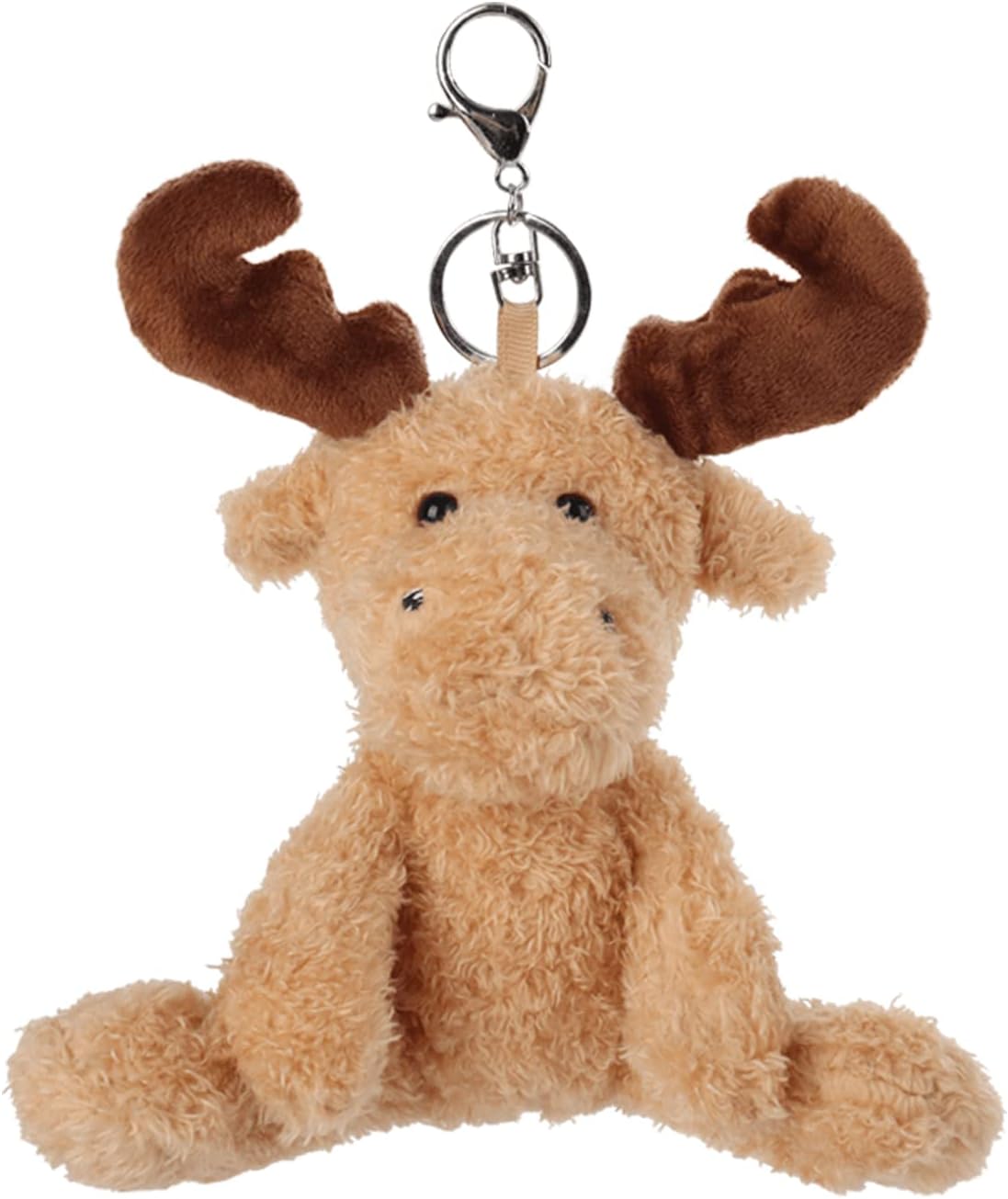 Apricot Lamb Cute Toys – Llavero suave de peluche de reno marrón para bolsa de niños, bolso, mochila y bolso (6 pulgadas), Albaricoque, marrón