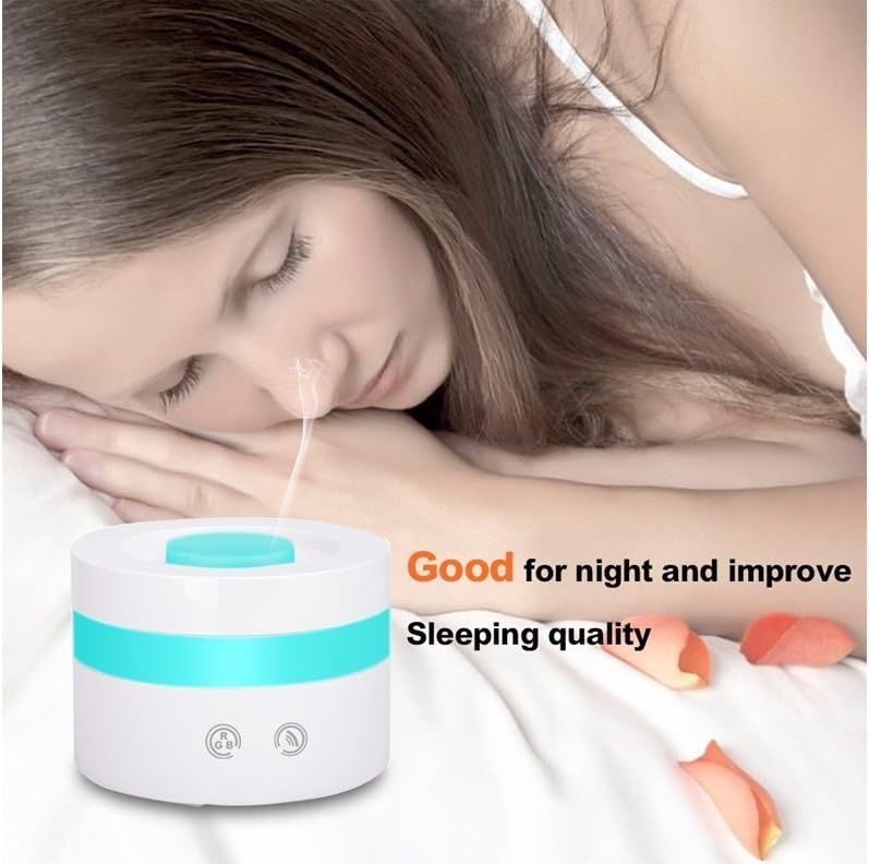 Actpe Difusor de aceite esencial de aroma portátil con USB de 3.4 fl oz, humidificador de aire ultrasónico, niebla fría ultrasónica para coche,