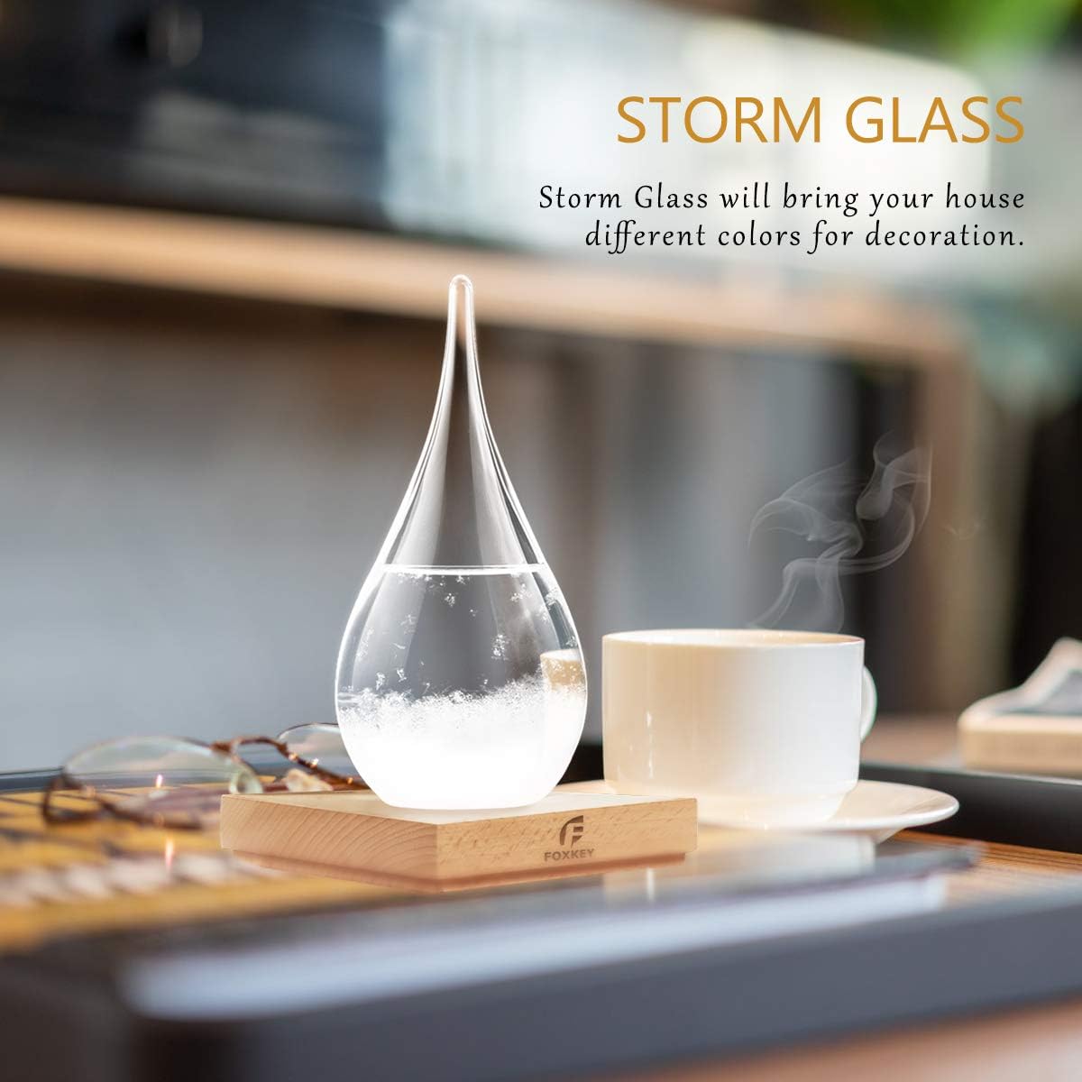 Cristal de tormenta predictor meteorológico, barómetro de globo de nieve, decoración única de Navidad, regalos de tormenta, nube meteorológica,