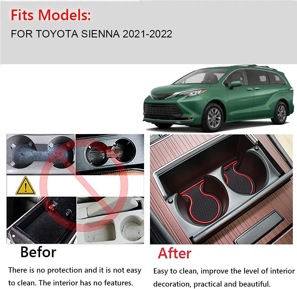 Accesorios para el interior del automóvil, tapete de almacenamiento para puerta, tapete para portavasos, a prueba de polvo, antideslizante, soporte