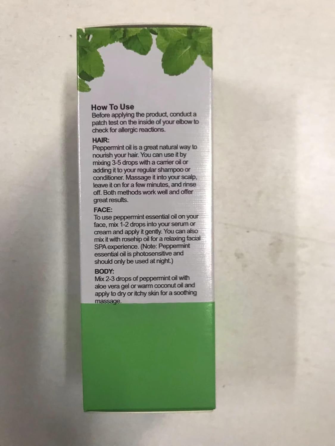 SHIFAKOU Aceite esencial de menta de 2 onzas, aceite de menta para cabello, piel y cuerpo, 100% puro y natural, aceite de menta para difusor,
