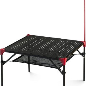iClimb Mesa plegable extensible, área de mesa grande, ultraligera, compacta con mesa hueca para camping, mochilero, playa, concierto, barbacoa, iClimb Mesa plegable extensible, área de mesa grande, ultraligera, compacta con mesa hueca para camping, mochilero, playa, concierto, barbacoa,