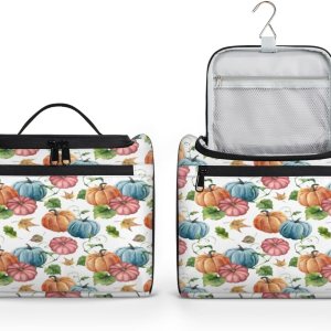 Thanksgiving Day Fun Pattern Toiletry Bag for Women Travel Makeup Organizer with Hanging Hook Traveling Cosmetic Bags for Toiletries Accessories Thanksgiving Day Fun Pattern Toiletry Bag for Women Travel Makeup Organizer with Hanging Hook Traveling Cosmetic Bags for Toiletries Accessories