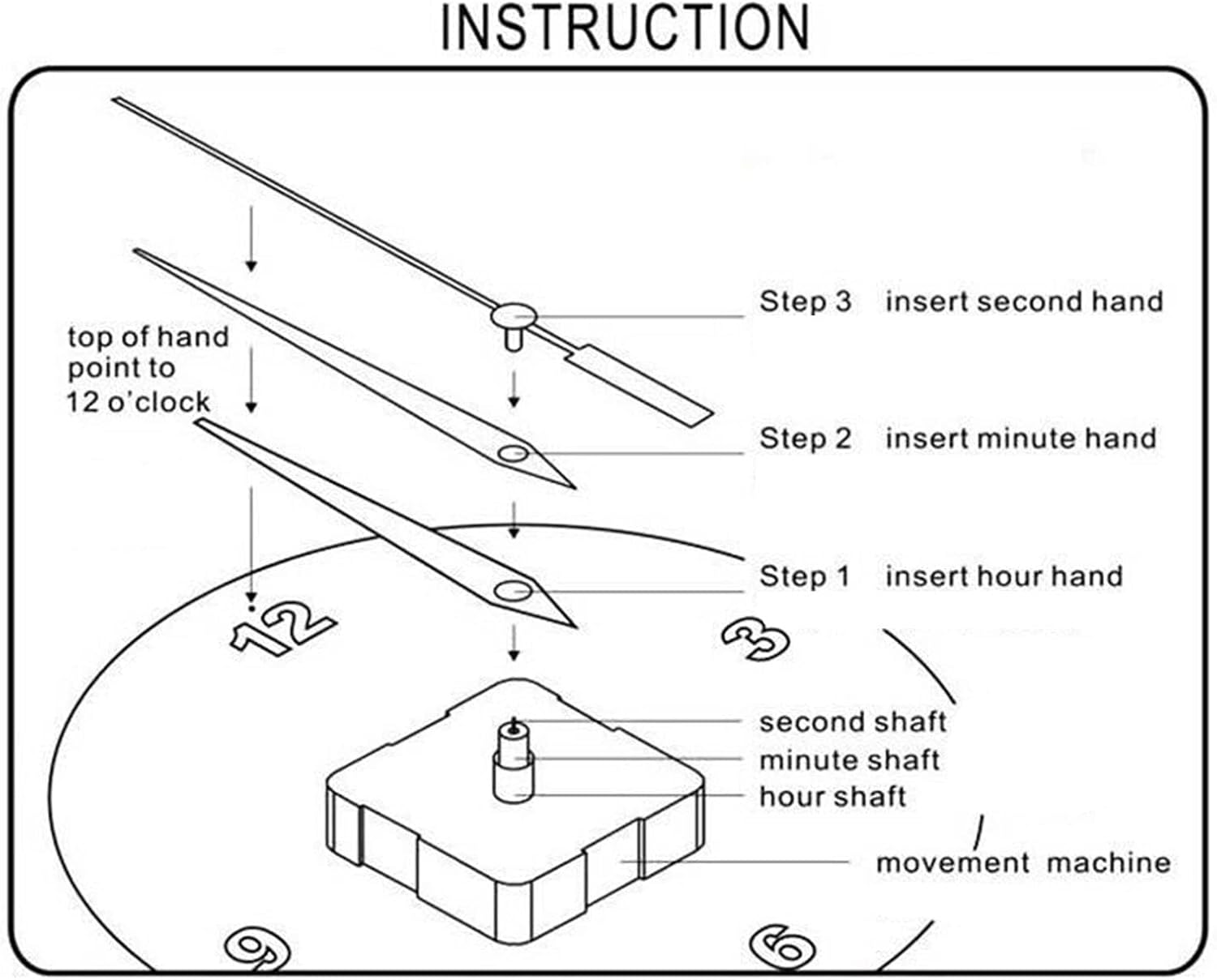 Reloj Movimiento, Reloj Manos Péndulo Reloj Movimiento Mecanismo Swing Reloj De Pared Del Motor Suspensión De Péndulo Reloj Conjunto De Reloj De