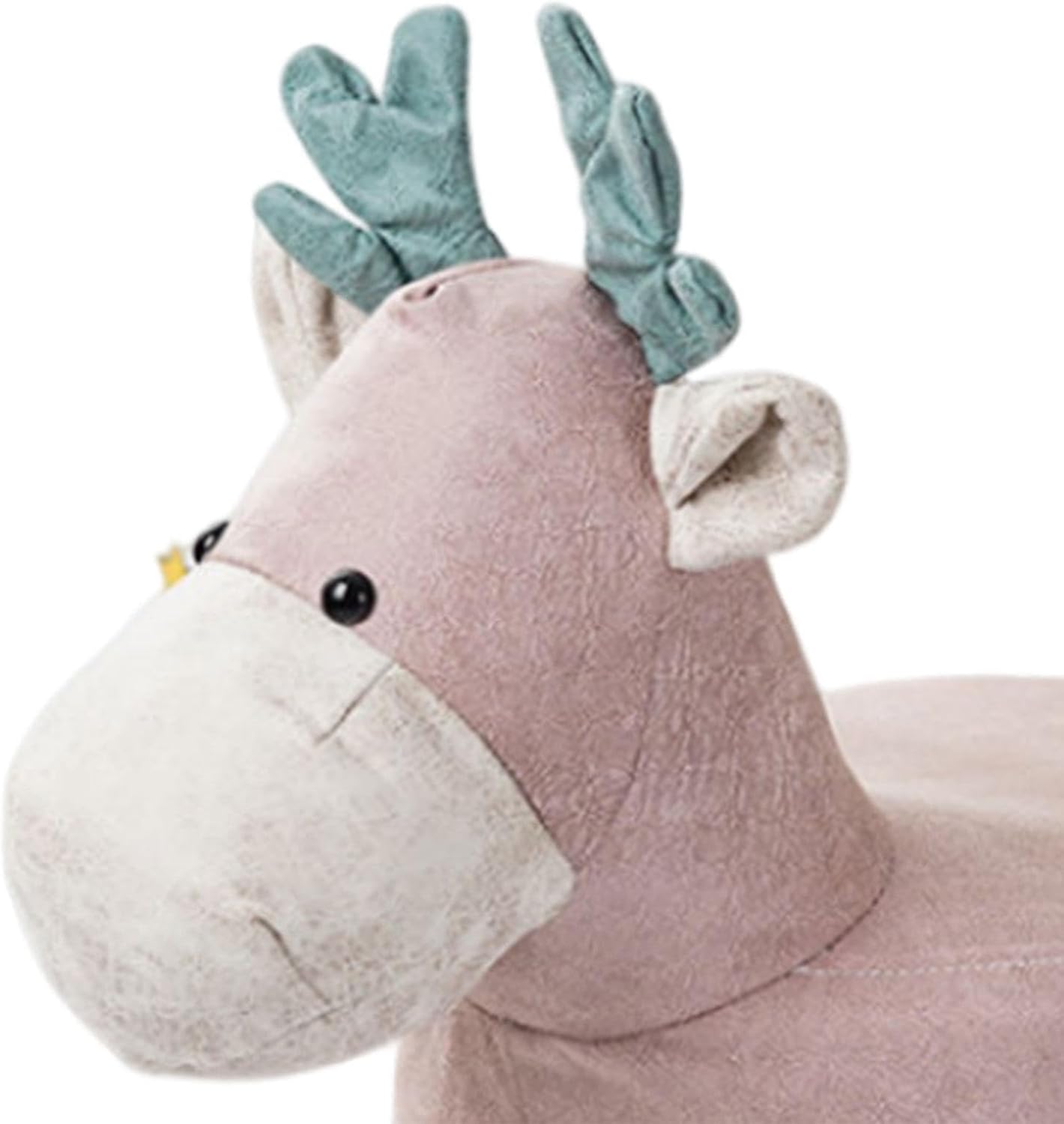 Reposapiés de animales, otomano, decoración de habitación, banco de ciervos para sala de estar, porche, sala de juegos, rosa