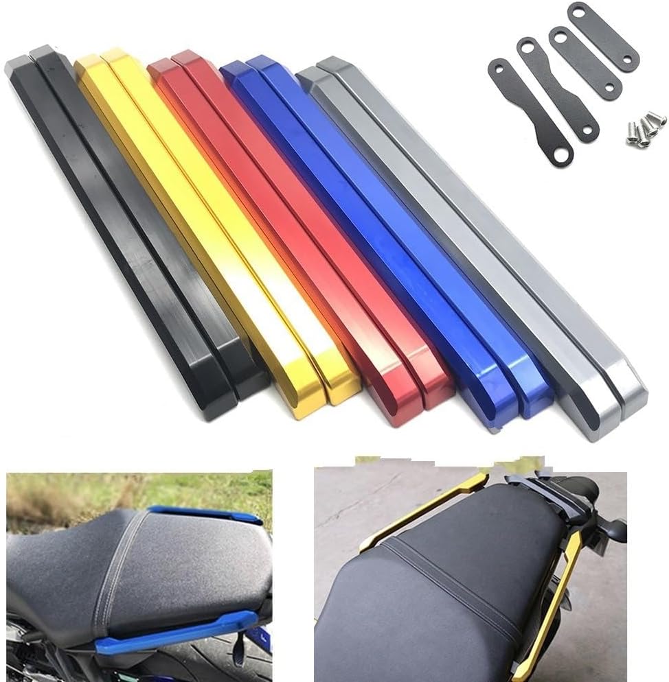 ZAJCI Motorcycle Rear seat armrest Motorcycle CNC Aluminum Rear Grab Bars Seat Pillion Passenger Rail Handle Armrest for Y&AMAHA MT09 FZ09 MT-09
