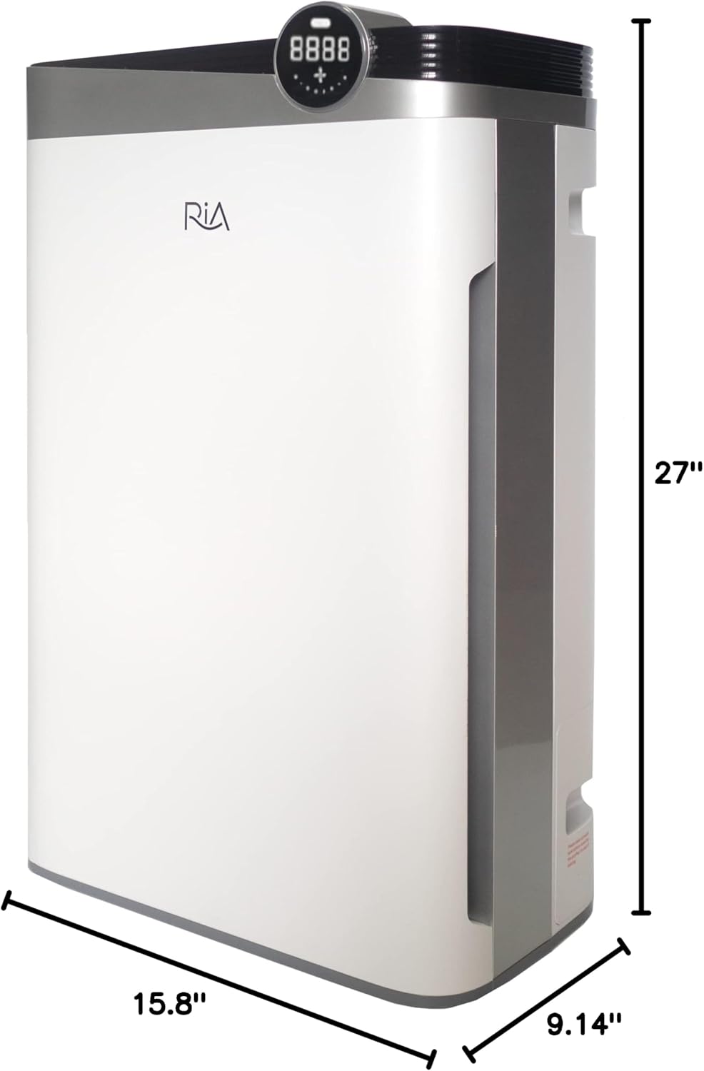 RIA Purificador de aire inteligente BreezeGuard Humidificador integrado 2 en 1  Limpiador de aire silencioso de grado industrial para hogares
