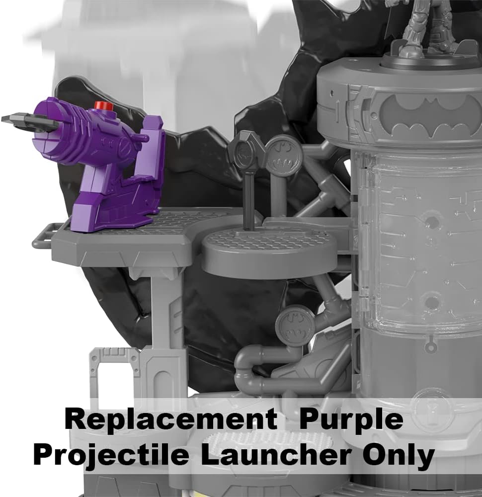 Imaginext Pieza de repuesto DC Super-Friends Bat-Tech Batcueva – GYV24  Lanzador de proyectiles púrpura de repuesto