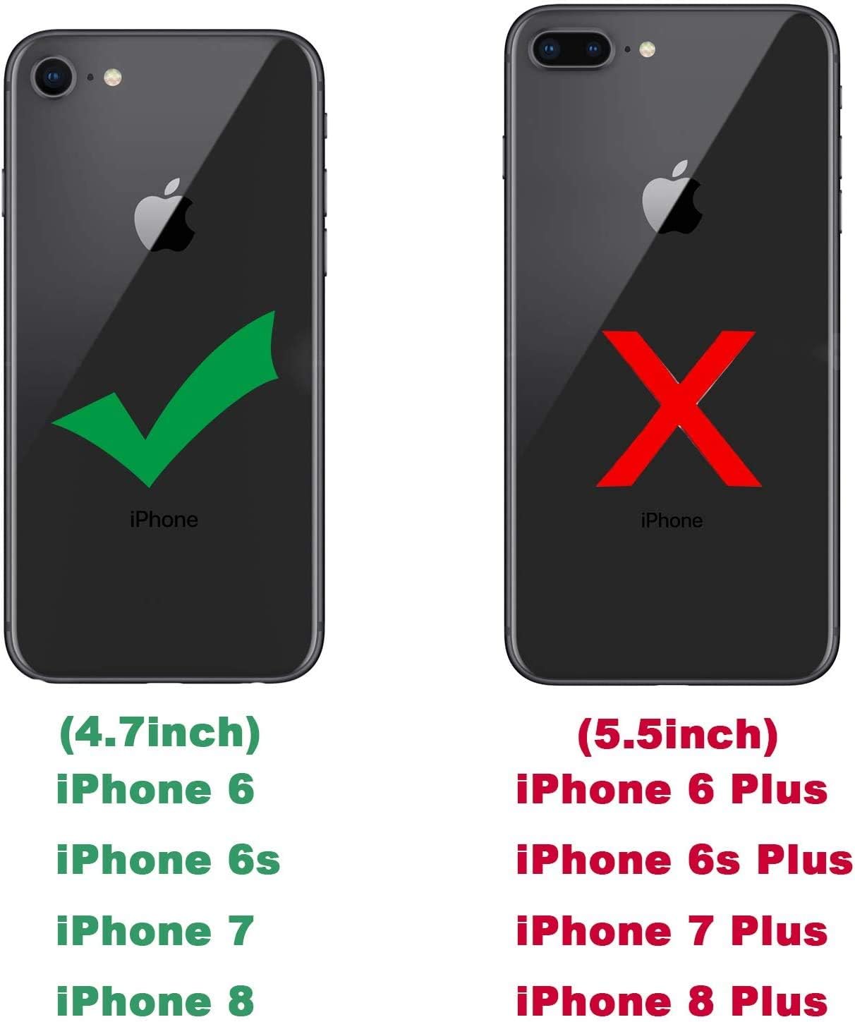 Funda LeYi para iPhone 6S6, funda para iPhone 7, funda para iPhone 8, armadura de grado militar de doble capa con soporte giratorio de 360 grados