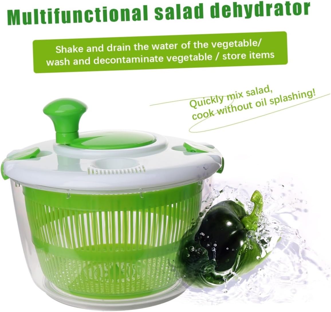 Cabilock Deshidratador de alimentos Pasta Ensalada Alimentos Máquina deshidratada Colador de pasta Colador de mano Ensalada Verdes mixtos Lavadora
