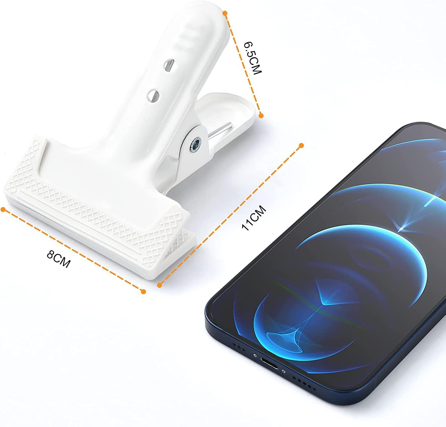 KAGYOKU Abrazaderas de resorte para telón de fondo, paquete de 6 clips grandes y resistentes para telón de fondo de fotografía de 4 pulgadas, para