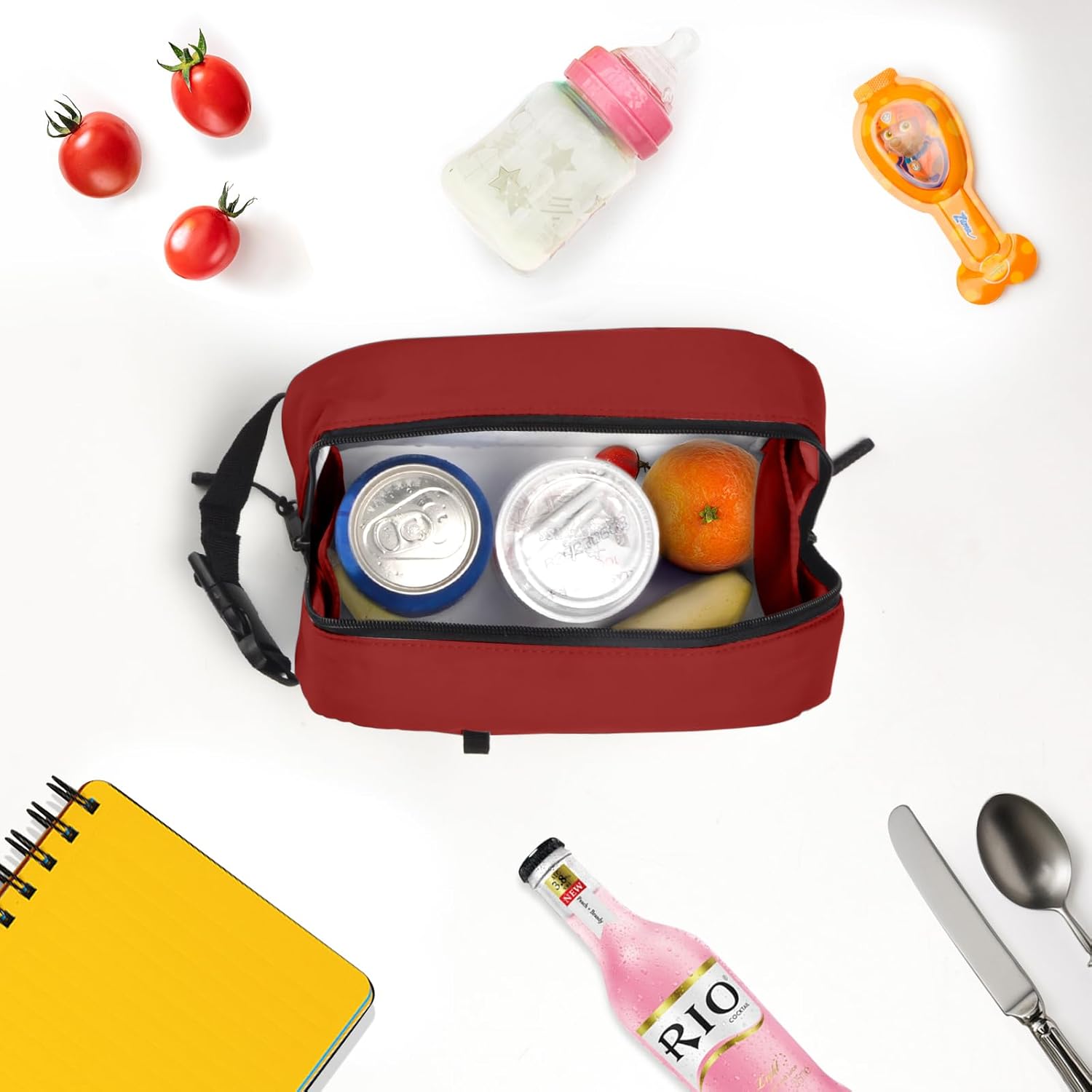 Cerbonny Pequeña bolsa hielera congelable para viajes de trabajo, escuela, a prueba de fugas, aislada, adecuada para mayores de 3 años
