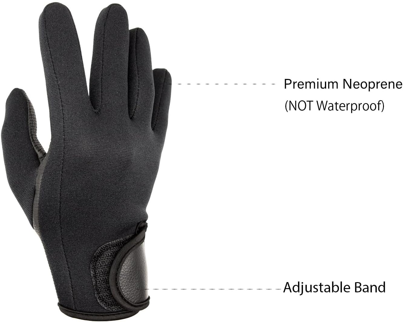 WEAXIO Guantes de neopreno CR de alta calidad de 0.079 pulgadas, guantes de neopreno para mantener el calor en agua fría, ultra elásticos para