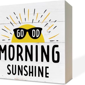 Decoración de sol, caja de madera, decoración de escritorio, letreros artísticos de mesa, decoración de puerta delantera para estante, decoración Decoración de sol, caja de madera, decoración de escritorio, letreros artísticos de mesa, decoración de puerta delantera para estante, decoración