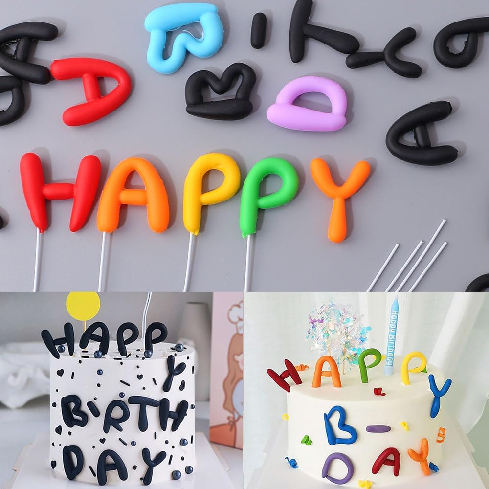 Decoración para tartas de cumpleaños de color caramelo para niñas, decoración de pastel de feliz cumpleaños, decoración de pastel de cumpleaños para