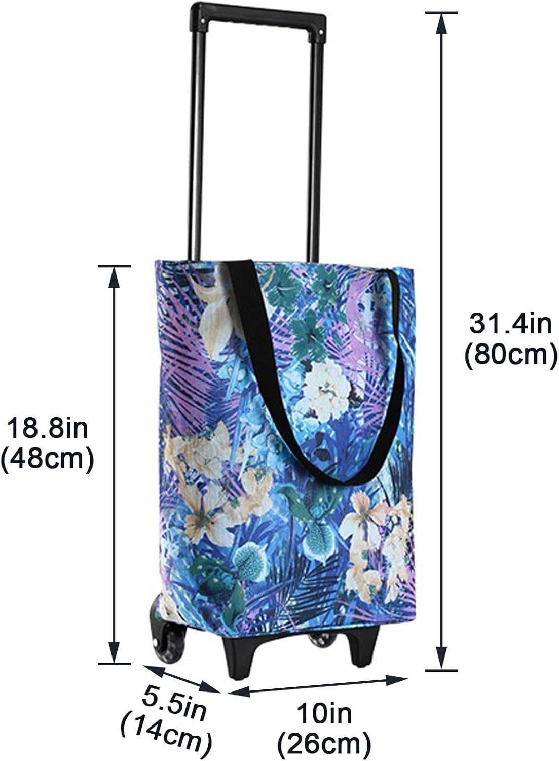 Carros de compras para comestibles, carritos de comestibles, bolsa de mano con ruedas, bolsas plegables para carrito de compras, bolsas de