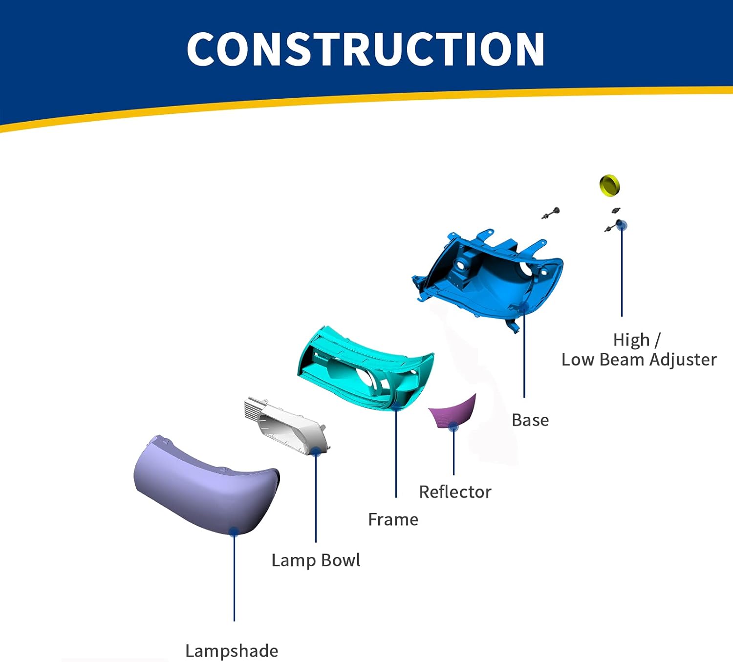 AUTOSAVER88 Conjunto de faros delanteros compatible con Accord 1994 1995 1996 1997 lado del conductor y del pasajero