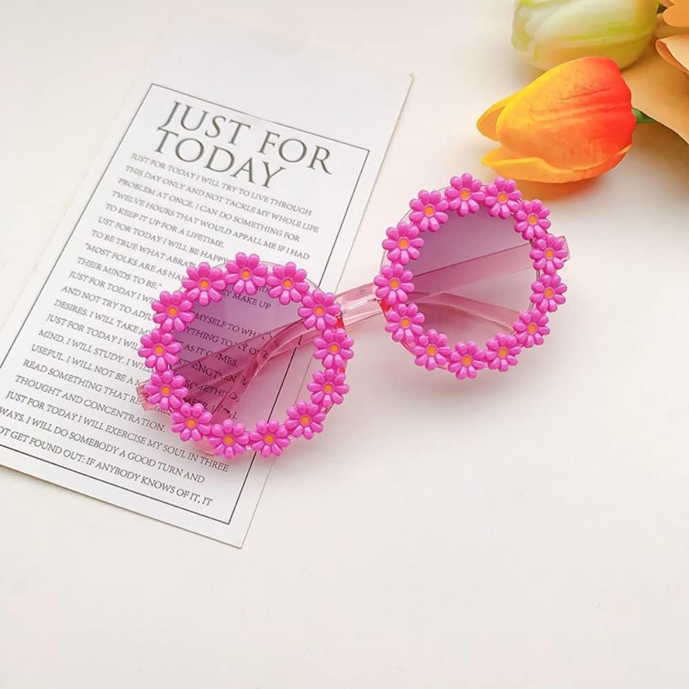 Diadema para perro, linda diadema de gato, lentes de sol de flores para mascotas con lazo para la cabeza, accesorios para el pelo de mascotas (azul)