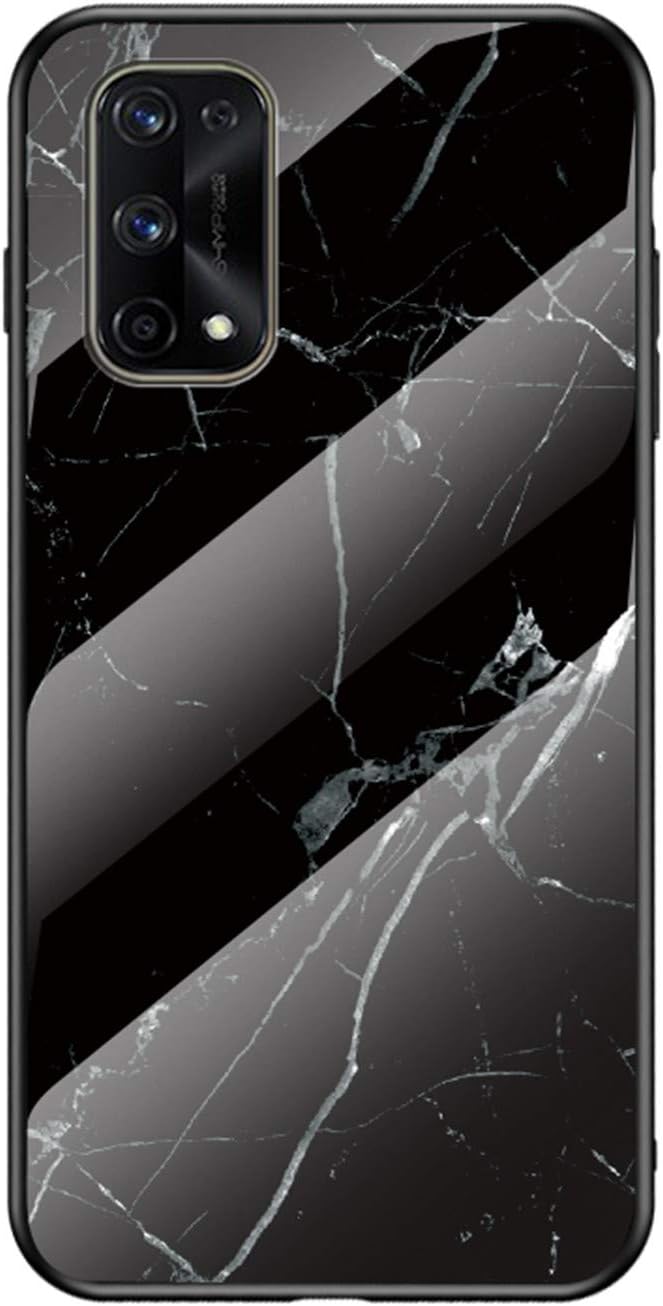 IVY Funda de mármol de vidrio templado para Oppo Realme X7 Pro Case – C