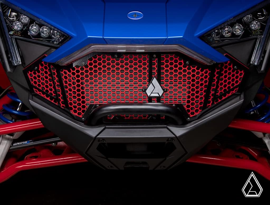 Assault Industries Hellfire V2 – Rejilla frontal para Polaris RZR Turbo RPro R, color rojo, diseño de 3 piezas para una fácil personalización