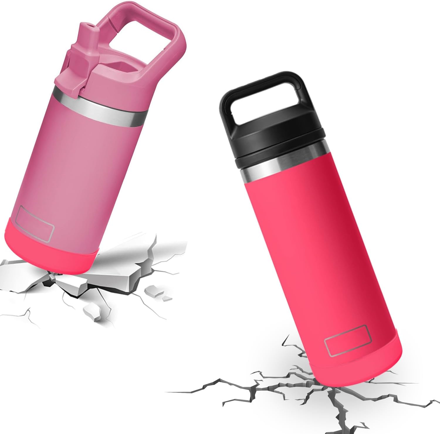 Funda de silicona para botas YETI Rambler Jr de 12 onzas y Rambler de 12 onzas y 18 onzas, protección más segura para botella YETI Rambler  Apto